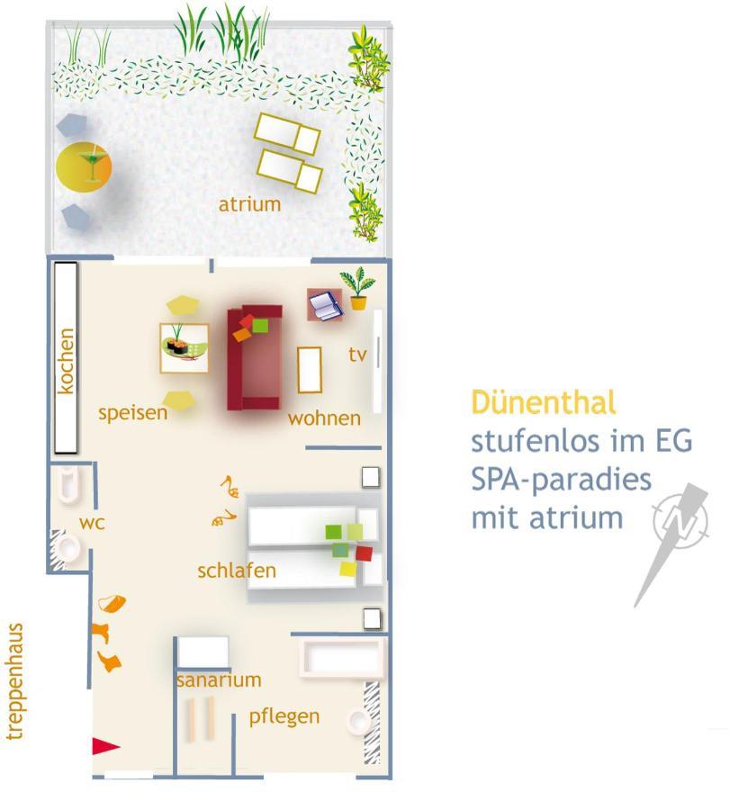 De Luxe Suite Duenenthal Norderney Esterno foto